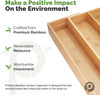 108 Units of PRISTINE BAMBOO Silverware Tray for Drawer Organizer - 8 Compartments - MSRP $6,046 - Brand New (Lot # BN732904)