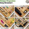 108 Units of PRISTINE BAMBOO Silverware Tray for Drawer Organizer - 8 Compartments - MSRP $6,046 - Brand New (Lot # BN732904)