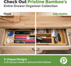 108 Units of PRISTINE BAMBOO Silverware Tray for Drawer Organizer - 8 Compartments - MSRP $6,046 - Brand New (Lot # BN732904)