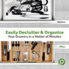 108 Units of Pristine Bamboo Expandable Drawer Organizers - 10 Compartments - MSRP $8,152 - Brand New (Lot # BN732905)