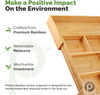 108 Units of Pristine Bamboo Expandable Drawer Organizers - 10 Compartments - MSRP $8,152 - Brand New (Lot # BN732905)