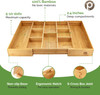 108 Units of Pristine Bamboo Expandable Drawer Organizers - 10 Compartments - MSRP $8,152 - Brand New (Lot # BN732905)