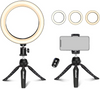 61 units of UBeesize 8" Tabletop Ring Light with Mini Tripod Stand & Cell Phone Holder for Live Stream/Makeup - MSRP $1,829 - Brand New (Lot # 777206)