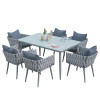 3 units of 7 Pc Wicker Dining Set - MSRP $9,600 - Brand New (Lot # 791807)