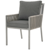 8 units of Allen + Roth Brokking Set of 2 Steel and Wicker Patio Chairs with Grey Cushions - MSRP $3,592 - Like New (Lot # 822609)