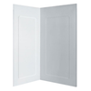 11 Units of Ove Savannah 40-in x 32-in White Shower Surround Corner Wall Panel - MSRP $4,774 - Like New (Lot # LK870501)
