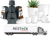 619 units of Bed Furniture Risers & Plastic Plant Pots - MSRP $16,683 - Returns (Lot # TK53132)
