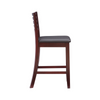 15 units of Clarke Solid Wood Counter Stools - Black Cherry - MSRP $2,925 - Brand New (Lot # 945006)