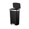 16 units of Hometrends 45L Trash Cans - Black - MSRP $896 - Brand New (Lot # 976015)