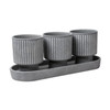 108 units of Better Homes & Gardens 4inch Grey Planter Sets - MSRP $1,834 - Brand New (Lot # 995903)