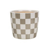 300 Units of Mainstays 6 inch Grey Check Planters - MSRP $2,394 - Brand New (Lot # BN995902)