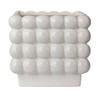 300 Units of Mainstays 6" Ceramic Square Dot White Planter - MSRP $2,994 - Brand New (Lot # BN988202)