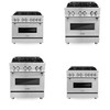 4 units of ZLINE Legacy Dual Fuel Range Gas Cooktops & Electric Convection Ovens - MSRP $15,934 - Like New (Lot # 996903)