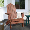 9 units of Blackwell Acacia Foldable Outdoor Adirondack Chairs - Dark Brown - MSRP $2,947 - Like New (Lot # 998809)