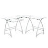 14 units of L-Shaped Glass Top Computer Desks - MSRP $5,670 - Like New (Lot # 1012101)