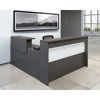 2 units of Offices To Go Reception Suites - 84" x 72" x 42.5" - Absolute Acajou - MSRP $4,000 - Brand New (Lot # 1011415)