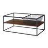 15 units of Glass Top Coffee Tables - Dark Walnut - MSRP $3,570 - Like New (Lot # 1016501)