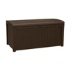 12 Units of Keter 110 Gallon Water Resistant Resin Lockable Deck Box Color: Espresso Brown 17197731 - MSRP $2,088 - Like New (Lot # LK1032601)