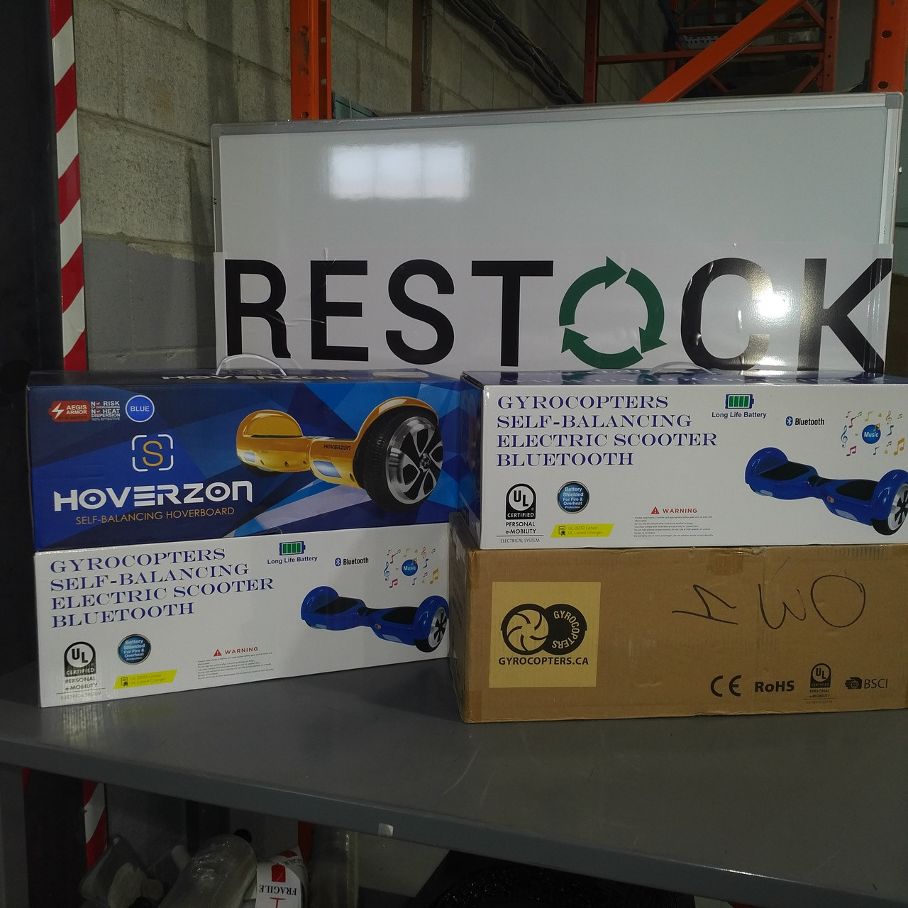 4 Units of Hoverboards MSRP 1814 Returns Restock Canada