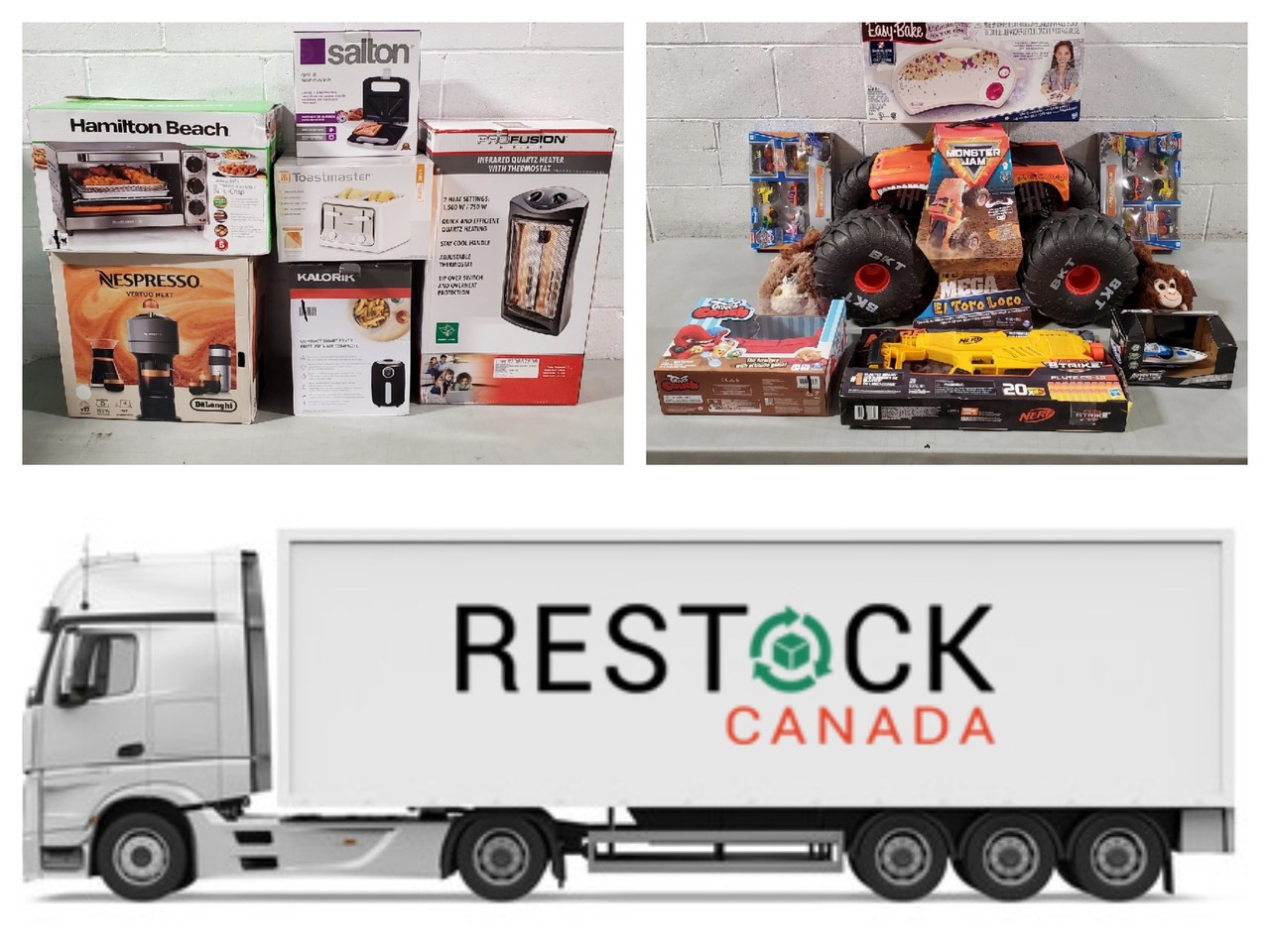 2821 Units of Home Products MSRP $51,888 Returns (Lot TK618601)  Restock Canada