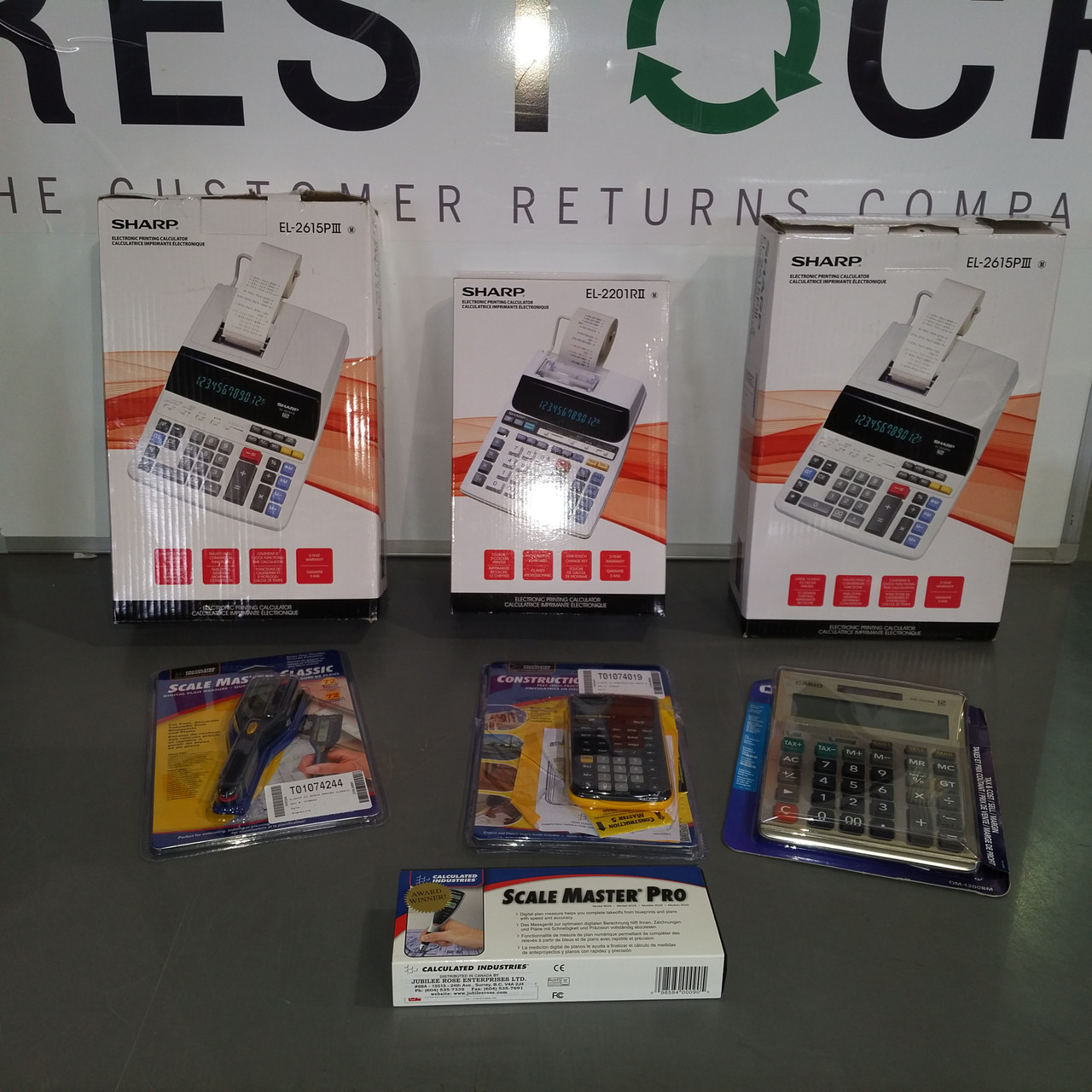 Boxes of 17 Units of Office Electronics MSRP 1641$ Returns Restock  Canada