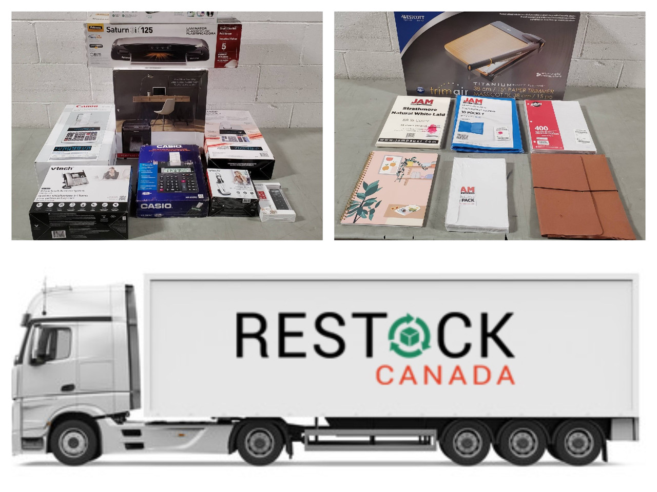 6569 Units of Business Products MSRP $154,117 Returns (Lot TK668001)  Restock Canada