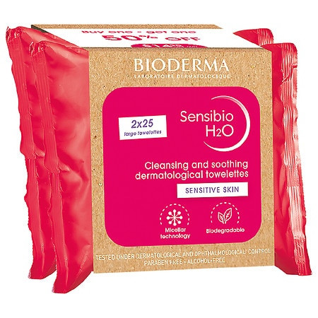 10 Units of Bioderma Sensibio H2O Facial Cleansing Wipes - 25ct/2pk Various Expiration Dates -  - MSRP $230 - Like New (Lot # 102-LK667210)
