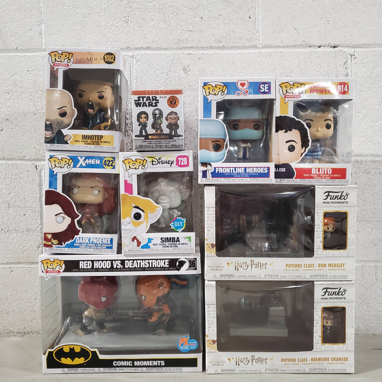 61 Units of Funko Pop (Marvel, DC, Star Wars, Harry Potter & More) - MSRP $1,072 - Brand New (Lot # 667162)