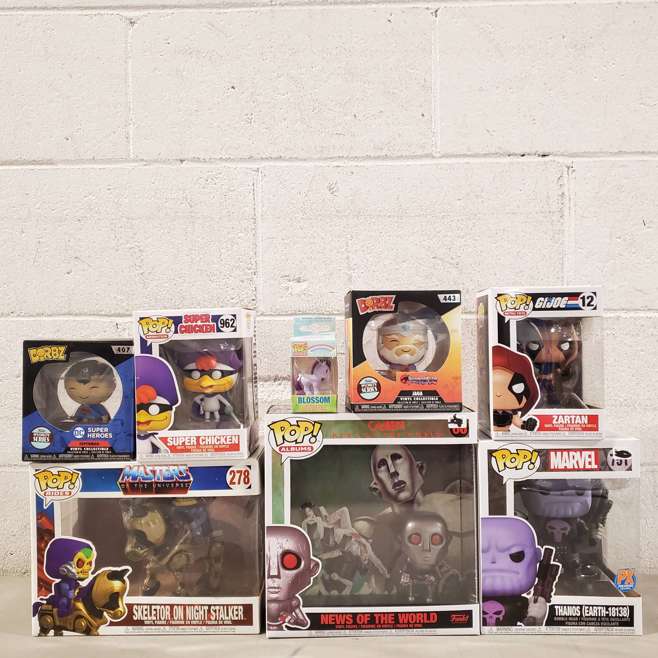 97 Units of Funko Pop (Marvel, DC, Star Wars, Harry Potter & More) - MSRP $1,446 - Brand New (Lot # 667164)