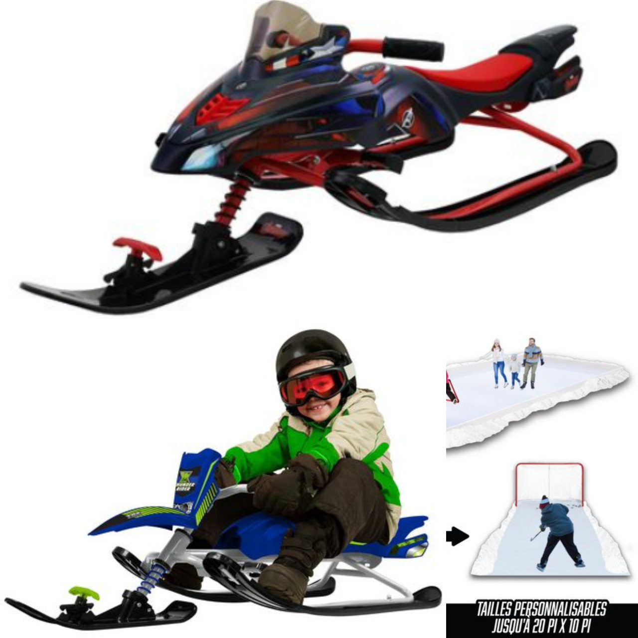 31 units of Backyard Ice Rink Kits & Snow Bikes - MSRP $2,497 - Like New (Lot # 684942)