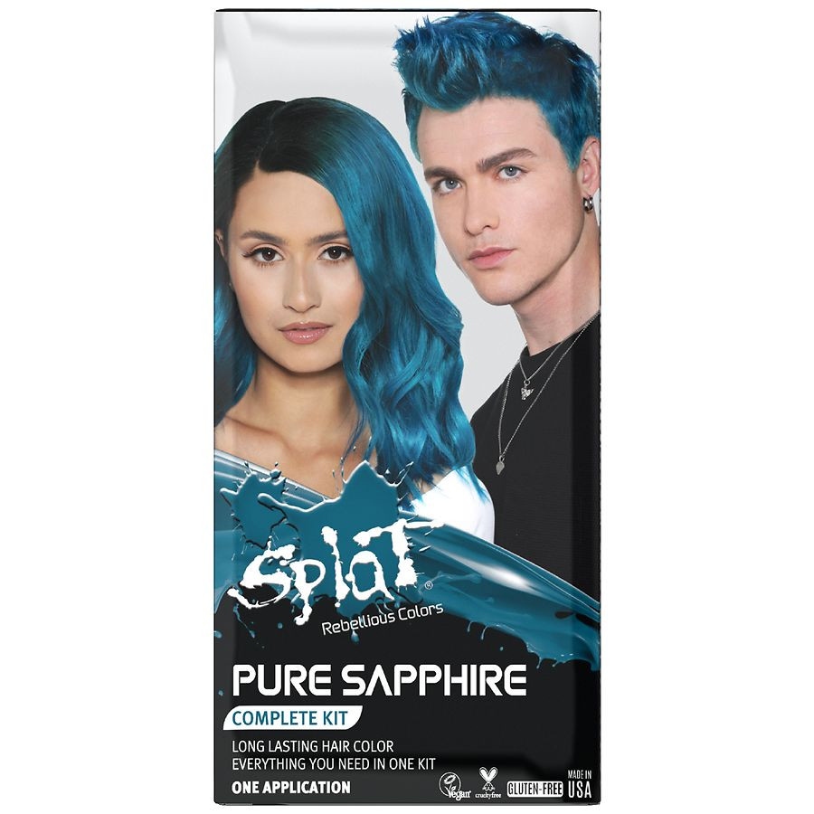 24 Units of Splat Pure Sapphire Color & Bleach Kit Blue - MSRP $432 - Like New (Lot # LK657315)