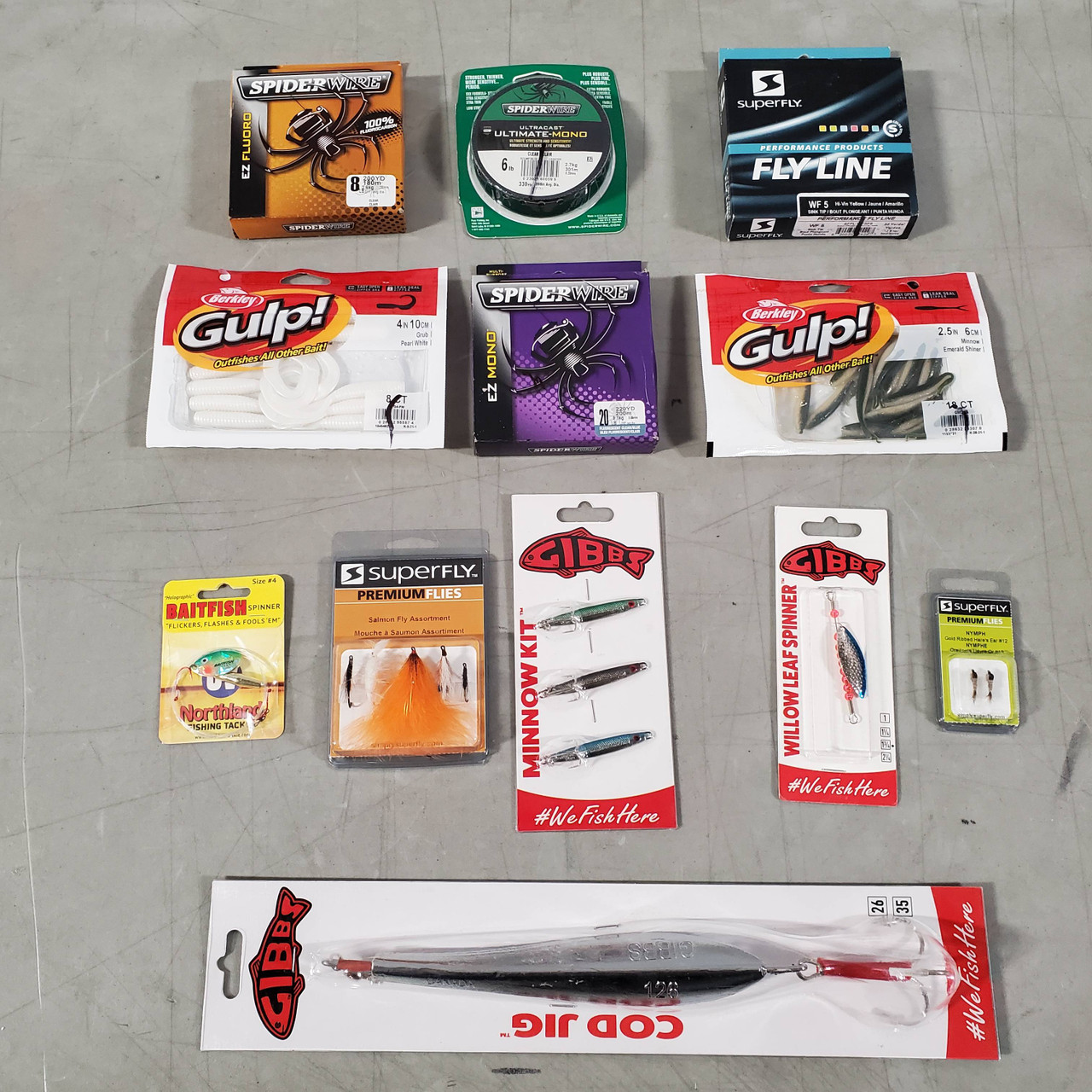 406 units of Fishing Accessories - MSRP $4,832 - Like New (Lot # 699644) -  Restock Canada