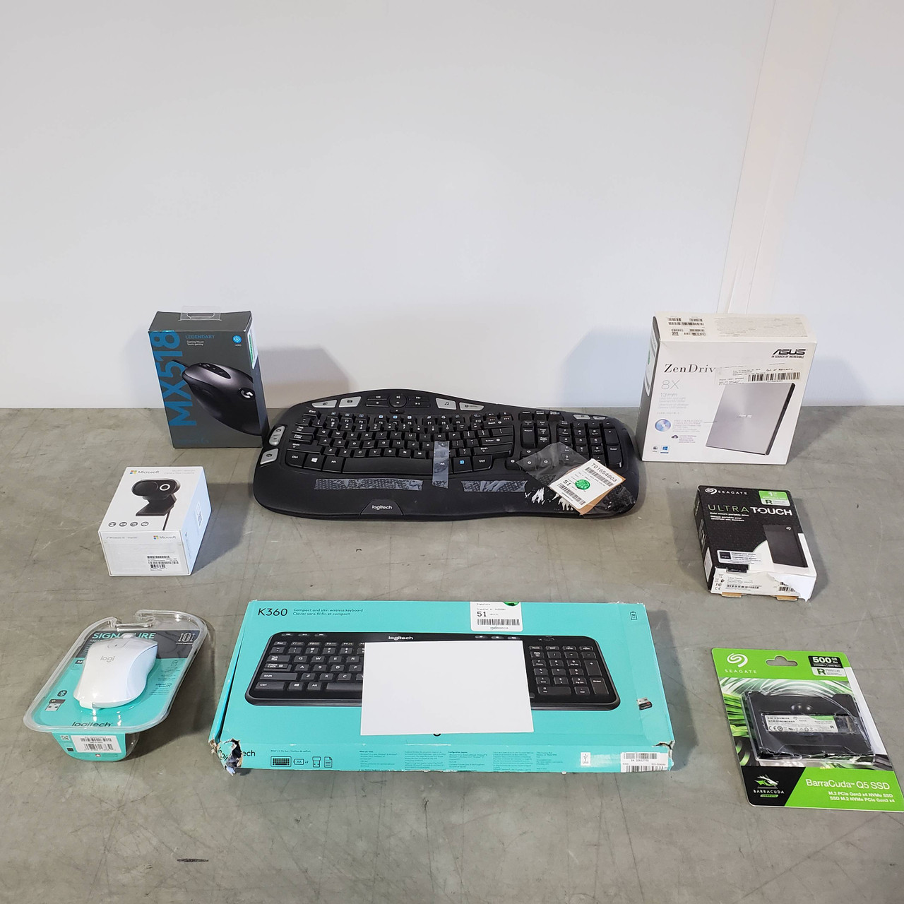 62 units of Keyboard, Mouse & Peripheral - MSRP $6,066 - Returns (Lot # 709322)