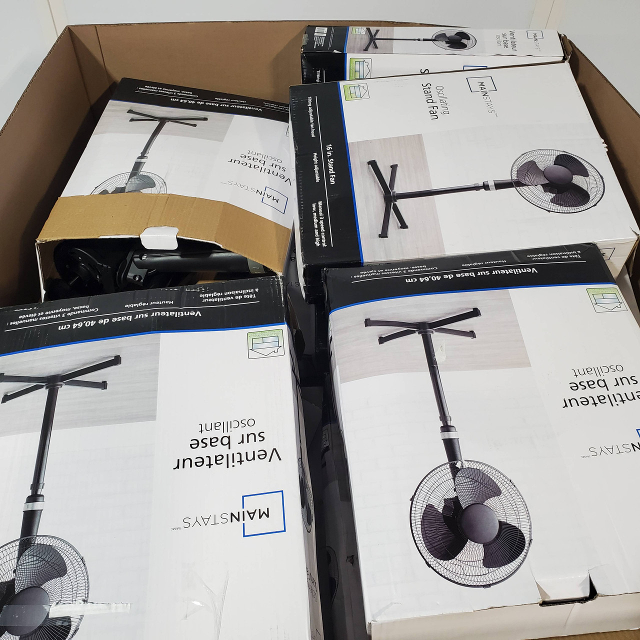 30 units of Mainstays Fans - MSRP $691 - Returns (Lot # 711915)