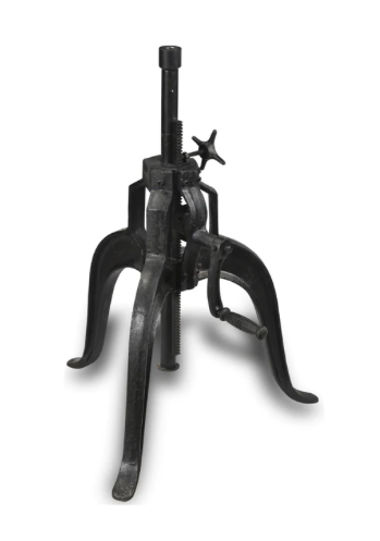 2 units of Helena Crank Iron Base for Dining to bar Heights (30" to 40") - MSRP $1,798 - Like New (Lot # 721807)