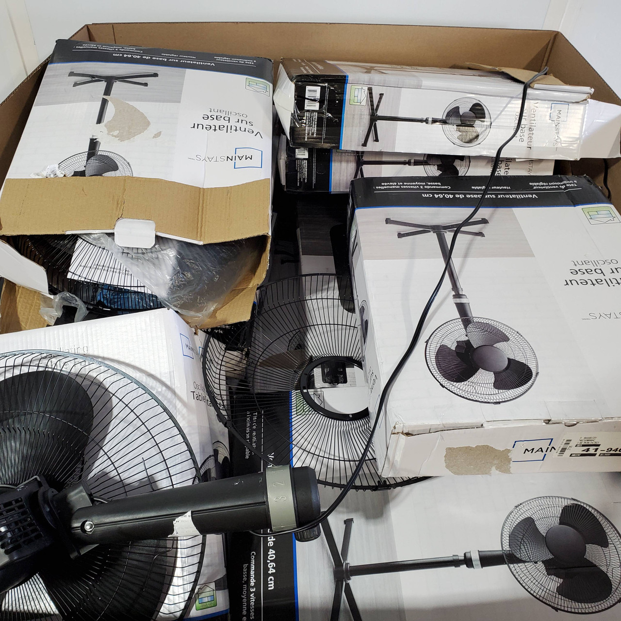 21 units of Mainstays Fans - MSRP $467 - Returns (Lot # 720818)