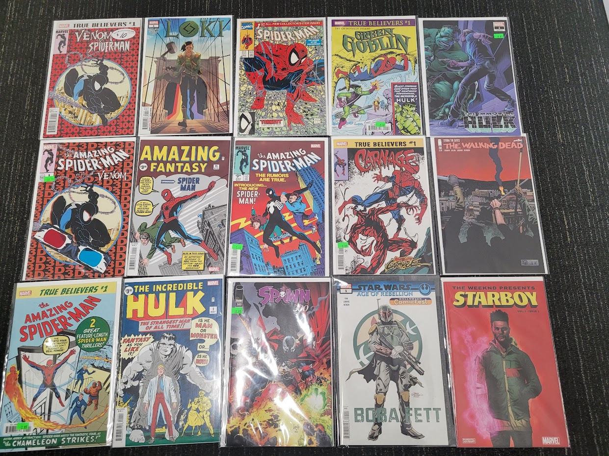 650 units of Comic Books (DC/Marvel with many signature) - MSRP $5,224 - Like New (Lot # 736401)