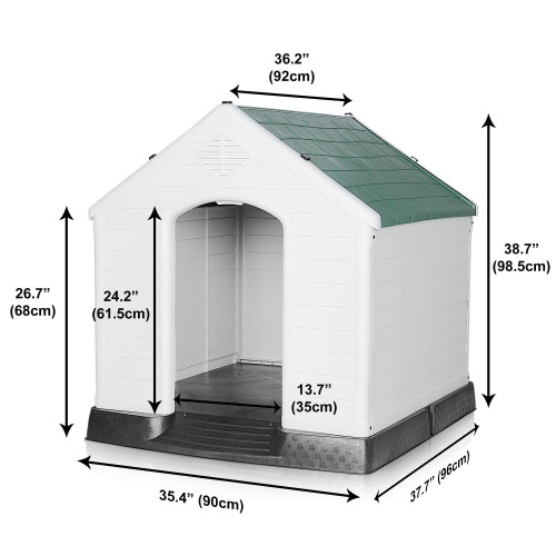 10 Units of Plastic Large Dog House with Elevated Floor - MSRP $3,120 - Brand New (Lot # BN735001)