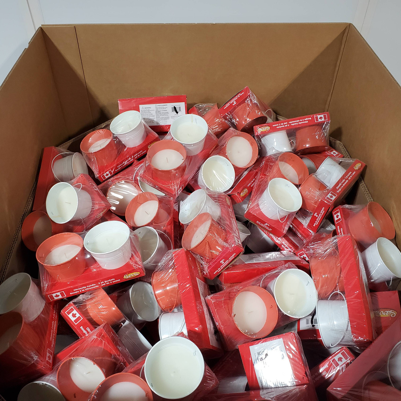 144 units of Citronella Candle Buckets (2 Pack) - MSRP $1,437 - Like New (Lot # 750136)