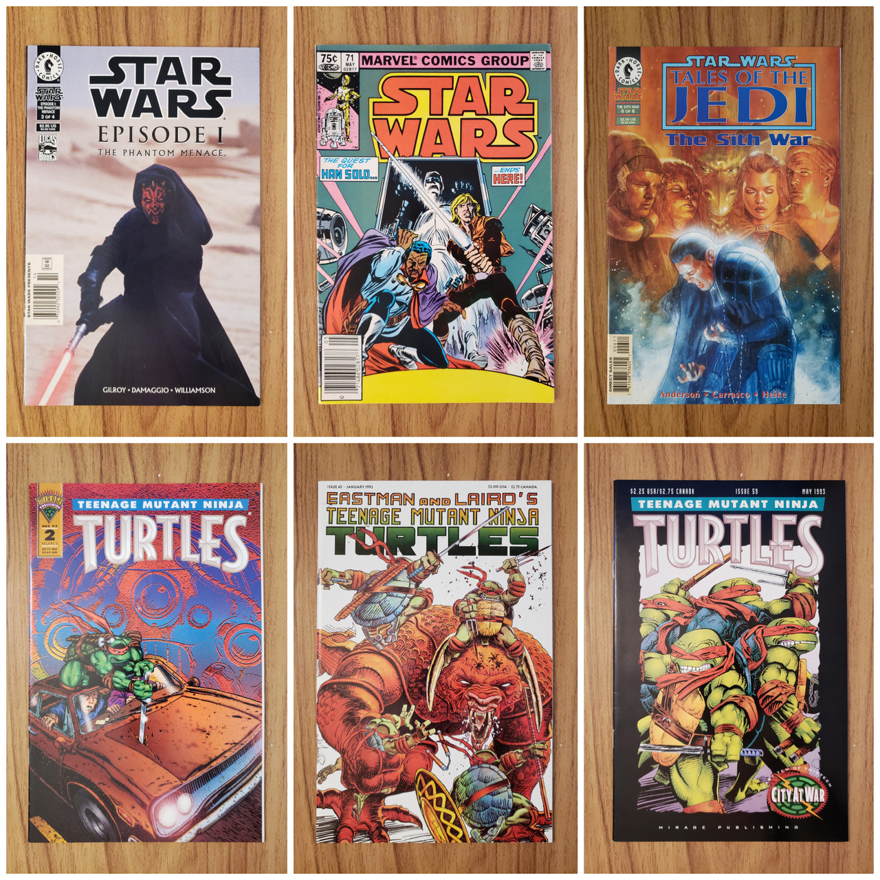 355 units of Comic Books (Star Wars, TMNT & More) - MSRP $2,815 - Like New (Lot # 770501)