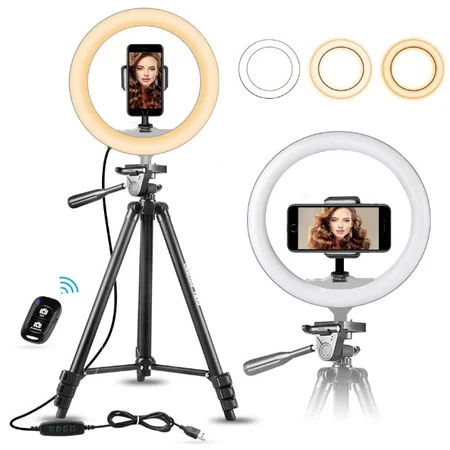 60 units of UBeesize 10" Selfie Ring Light with Stand and 50" Extendable Tripod - MSRP $2,399 - Brand New (Lot # 777203)