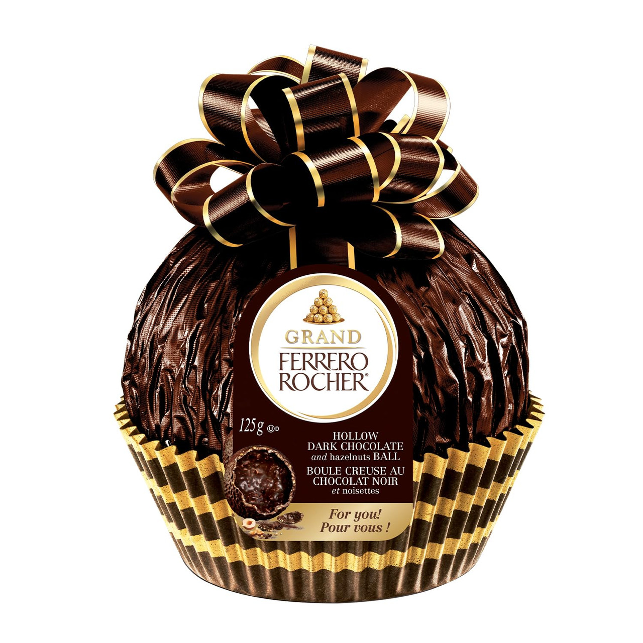 781 units of Grand FERRERO ROCHER Hollow Hazelnut Dark Chocolates (125g) - MSRP $8,193 - Like New (Lot # 779279)