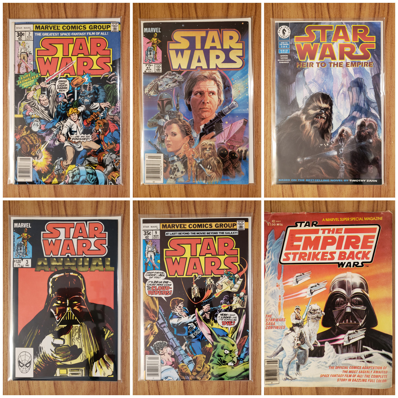 269 units of Vintage Star Wars Comic Books - MSRP $3,068 - Like New (Lot # 795301)
