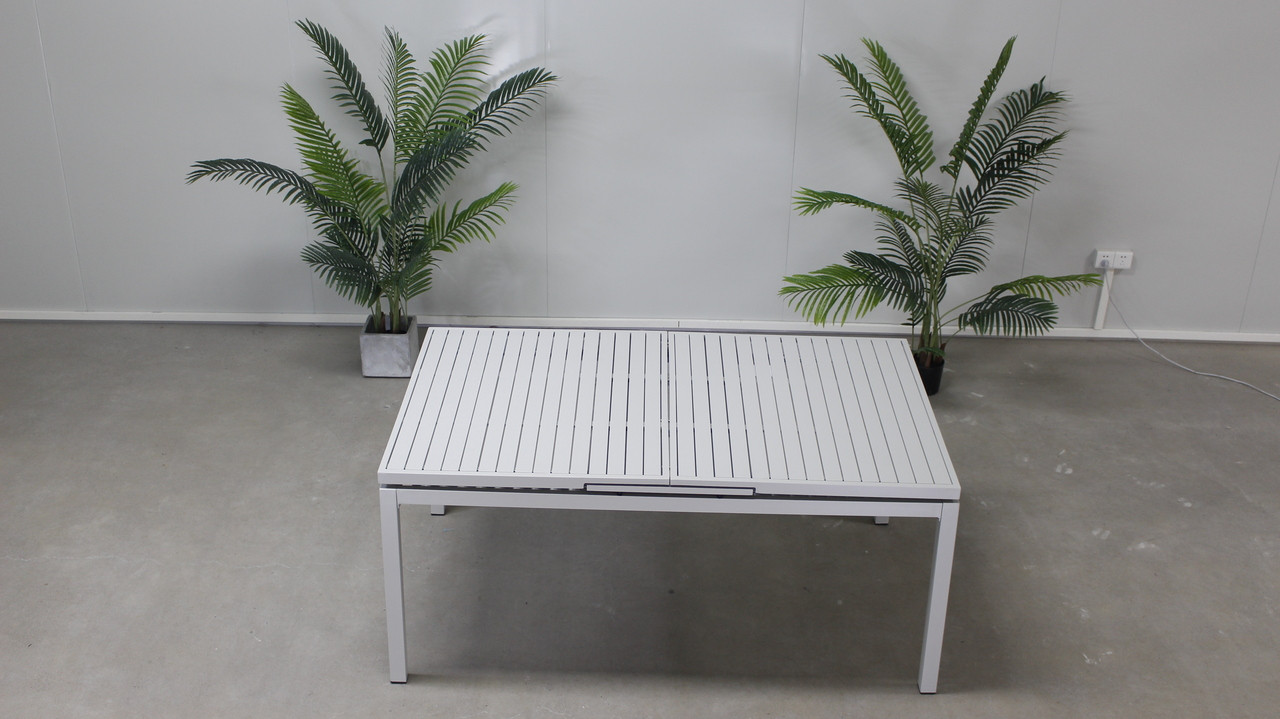 4 Units of Extendable Aluminum Table - Grey - MSRP $5,196 - Brand New (Lot # BN791826)