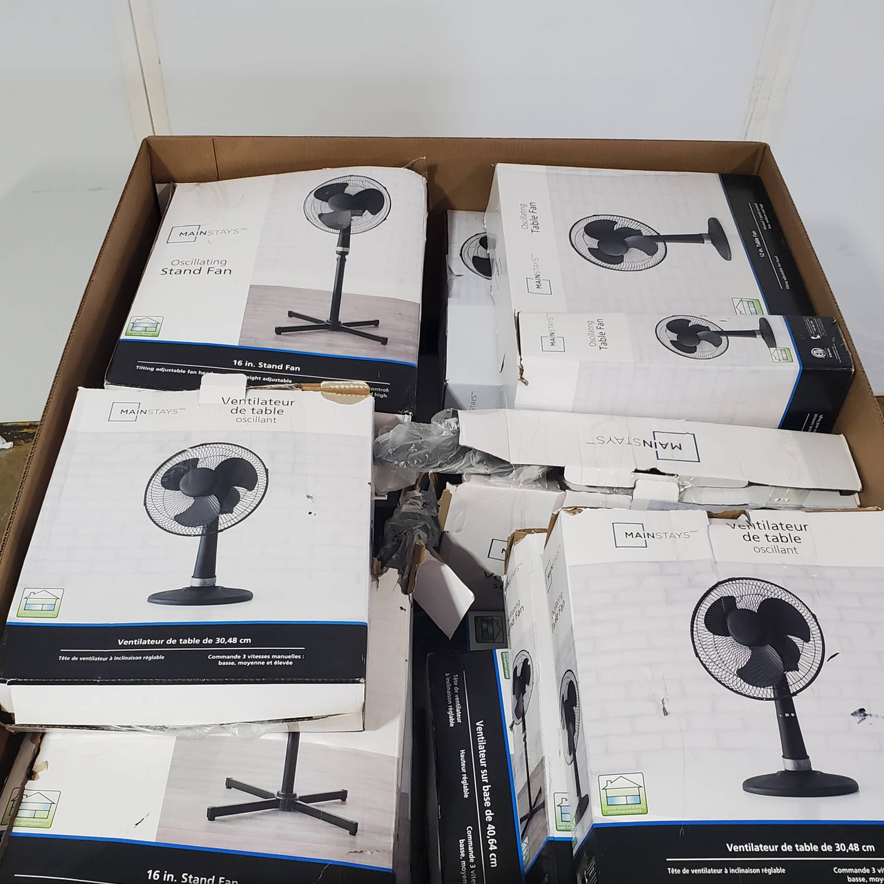35 units of Mainstays Fans - MSRP $862 - Returns (Lot # 796035)