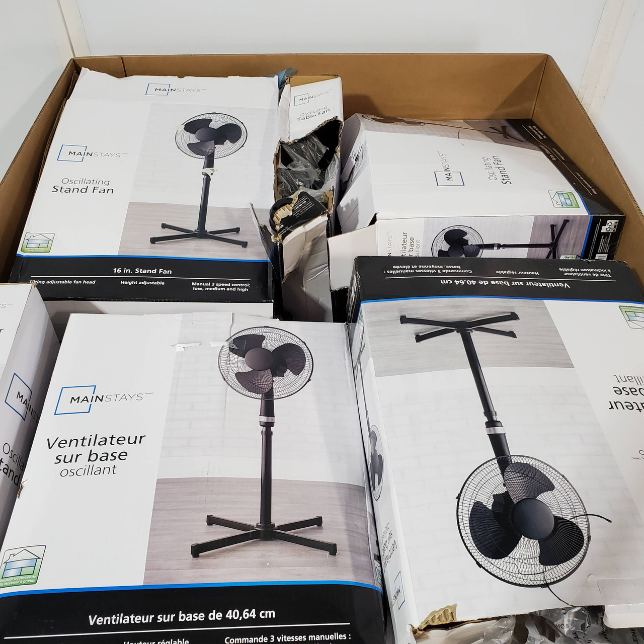 31 units of Mainstays Fans - MSRP $787 - Returns (Lot # 801746)