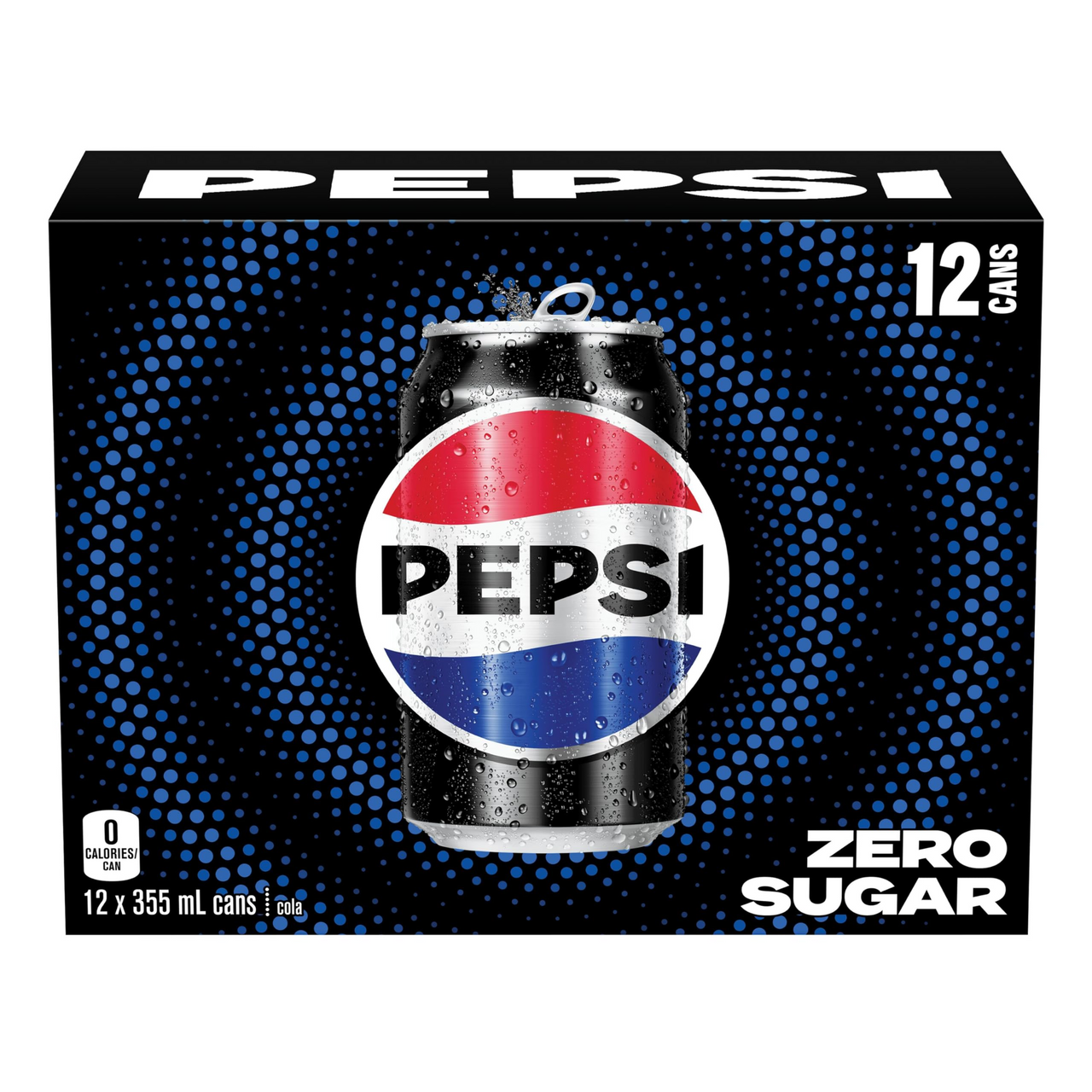 160 units of Pepsi Zero Sugar cola, 355 mL Cans, 12 Pack - MSRP $1,038 - Like New (Lot # 800649)