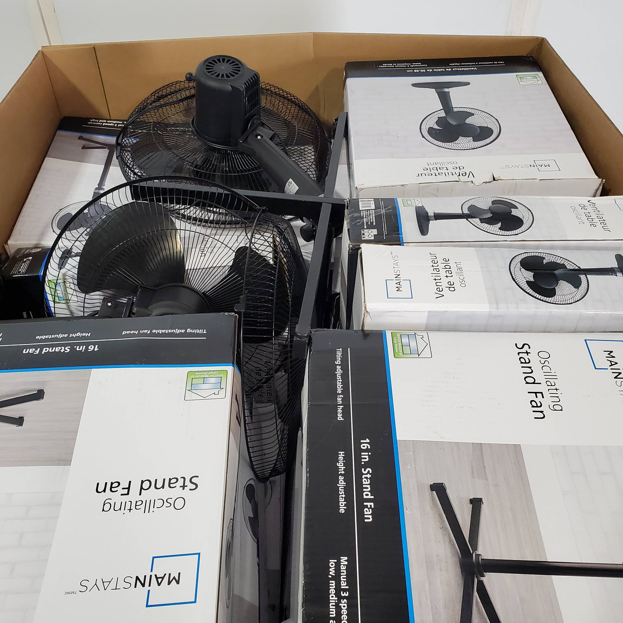 31 units of Mainstays Fans - MSRP $767 - Returns (Lot # 806040)