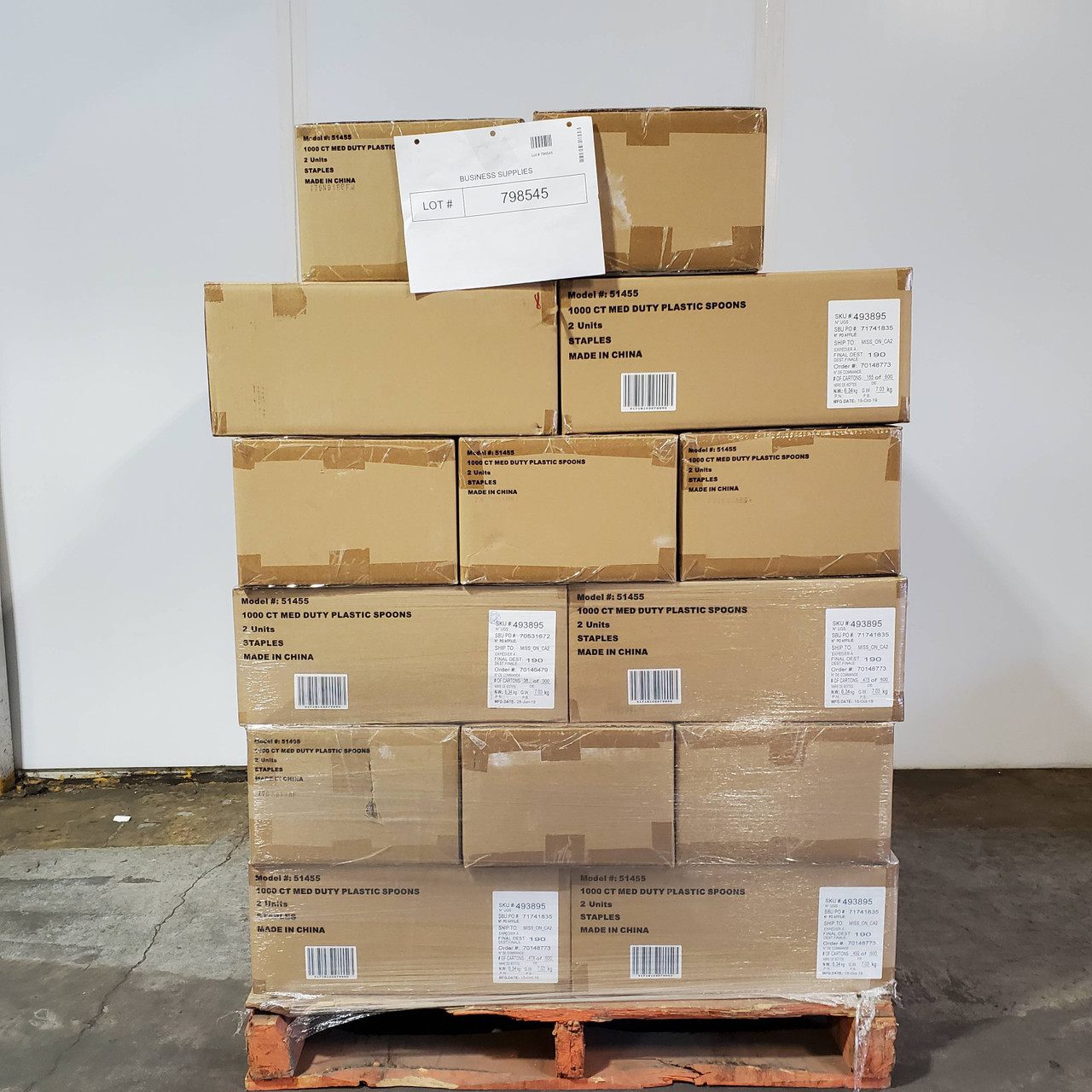 800 units of Tea Spoons (100/Box) - MSRP $6,944 - Like New (Lot # 798545)