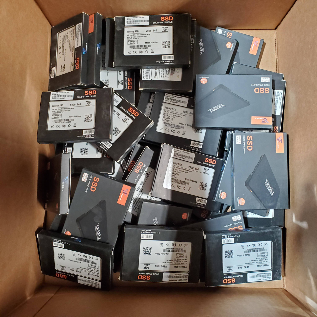 38 units of Ecoinva Vaseky 64g Ssd Hard Drive Disk Read Write Speed 500mb/s For Laptop - MSRP $760 - Brand New (Lot # 795920)